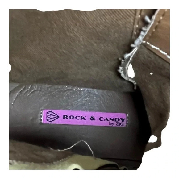 Rock & Candy Brown Plaid Lace Up Max Round Toe Platform Booties Women Size‎ 8.5 - Picture 12 of 14